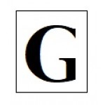Бусины с буквами деревянные G